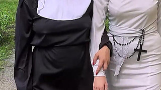 Fundraising Nuns Will Do Anything for Donation: Fanta Sia, Christina Santes and Charlie Dean