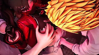 Fate Grand Order - Rin Tohsaka Public Toilet Gangbang - 3D Hentai Animations