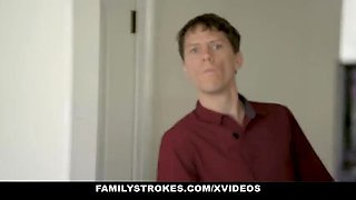 StepMom And Stepsister Get Tricked By Horny Stepson In Easter Bunny Costume - Jessica Ryan, Rion King