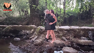 2 Girlfriends Get Fucked in the Woods by a Stranger!