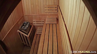 Czech Sauna 1: Big Tits Baked in Sauna Heat