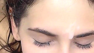 Jasmica, a Beautiful Big-assed Latina, Cumshot Compilation in My Mouth