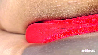 My stepbrother caught me looking for hard dicks and I let him play with my panties. - Inmymound