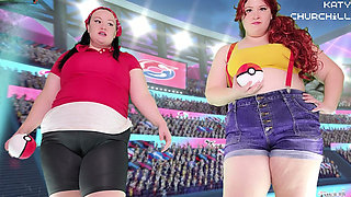 Misty and May Facesitting and Farting Battle Punishment
