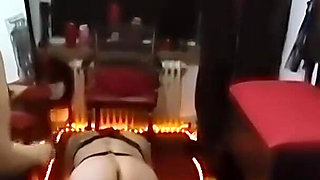 Mature Domme Fists Sub's Gaping Asshole Wide Open