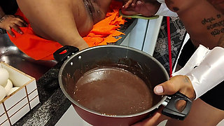 Dwarf Being Fucked by the Easter Bunny Got All Covered in Chocolate