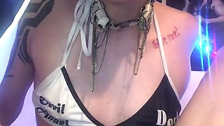 Foot Worship Fetish Goth Girl Big Feet Mistress Domination