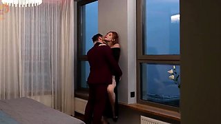 Intense deep drilling for sexy slender Russian redhead