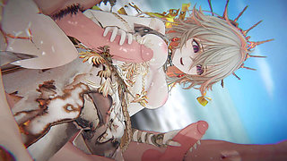 [silver Palace] - Cinderella Fairytale Shattered: Bound Princess & POV Sandwich DP (4k/60fps)