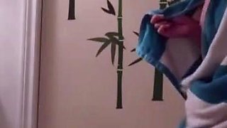 Filipina college gf Zoie wet from the shower