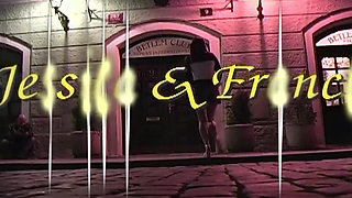 Blonde Slut in Pentagram Ritual Fucked Hard by Two Masked Studs