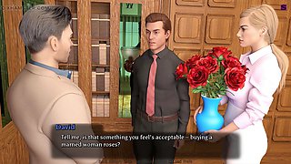 Perfect marriage: husband catches his wife in the office with another guy