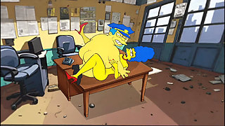 Police Sex Story. A Married Housewife Fucks with a Sheriff For Her Husband. Cartoon Parody. Animation. Comic.  Simpson Parody