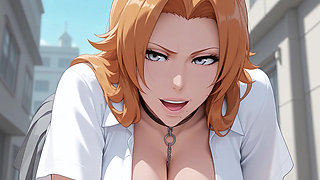 Rangiku Matsumoto Goes to the Real World and Fucks a Hot Guy! Bleach Hentai Uncensored POV