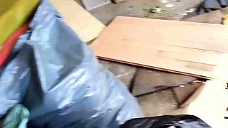 Cumshot for brunette after pov blowjob