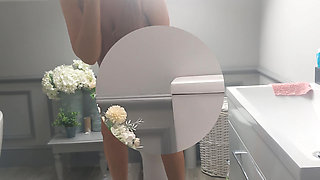 Pissing on the Bathroom Floor