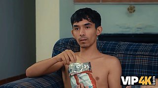 Vip4k. super naughty babe didn't know which dong to prefer