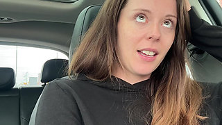 Canadian Hottie Gets off in the Drive Thru!