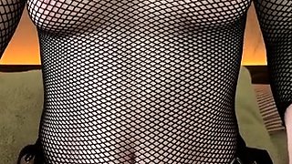 Cumshot wanting amateur MILF wanks cock in POV video