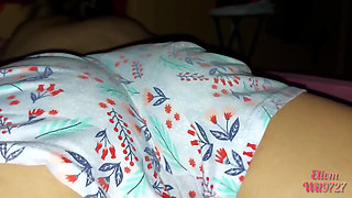 cute stepsister caught red handed while watching porn on her stepbrother's mobile  closeup shaved pussy