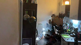 Kitchen Fisting Frenzy - Mature Sluts Stretched Wide Open
