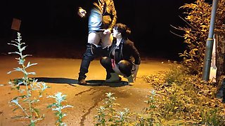 Horny MILF Gives Passionate Rimjob Outdoors - SlutHappiness Anal Fun