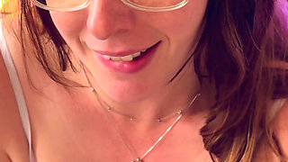 Close up Dildo BJ