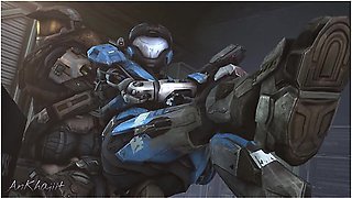 No Staring! (halo: Reach Kat Anal Sfm Animation) - Car Toon