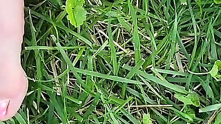 Toes in Grass