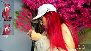 Latina with Red Hair and Perfect Hair Just Wants to Be Fucked and Leave Her Cum on Her Body