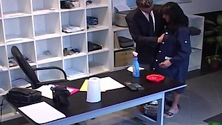 Hidden Camera Films The Boss Fucking The Cleaning Lady