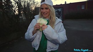 Public agent - hot 18 yr senior hates her job delivering tacos