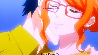 Horny husband stuffs creampie into nerdy wife's wet pussy