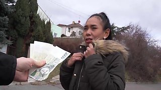 Asiasn woman is approached and offered money for sex