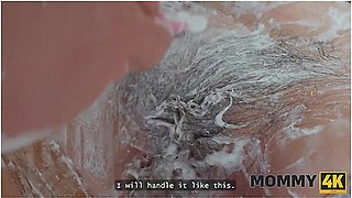 Christina Santes - Shaving Mature Pussy Ended Up As Hot Bathroom Fuck