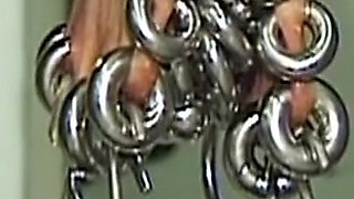 Redhead MILF Submits to Weighted Nipple Clamps