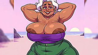 Thick BBW Indian Women at Beach Ai
