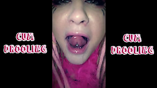 Cum drooling with slurping sounds extended
