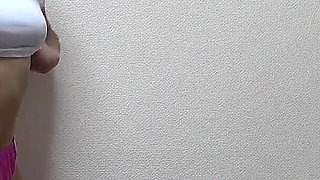 Thong Gym Clothes Room Cleaning, Girl in Girls' Apartment in Japan Cleans While Spill Out Natural Tits From Short Gym Clothes