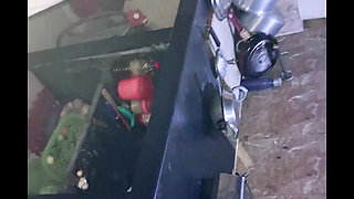 Desi Village Young Housewife Fucking House Owner Tight Pussy First Time Sex in Kitchen Indian Housewife