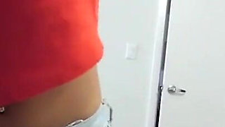 Step sister caught step bro jerking off and lets him fuck her tight pussy