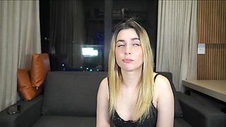 Sweet blonde blowjob