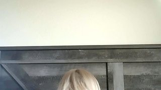 Blonde emo amateur solo masturbation
