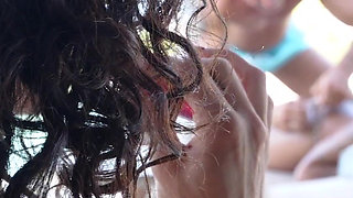 Fucking Squirting Threesomes on Holiday