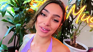 Tattooed Babe Gets Wild While Riding Big Cock