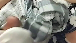 Naughty White Nike Sockjob Sock Handjob & Dark Purple Sock Footjob