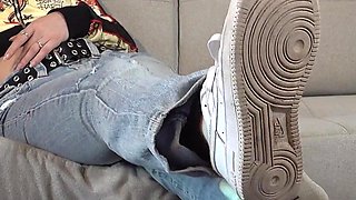 Bethany's Personal Footstool - (dreamgirls in Socks)