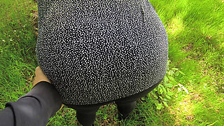 Ass Whipping Outdoors