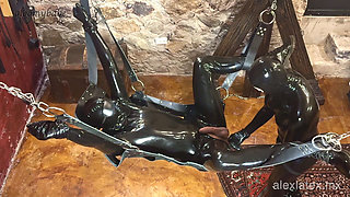 Intense Pegging with Huge Dildo - Alex Latex