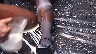 German Slut Made Him Bust Big Load After Fucking and Using Her Feet